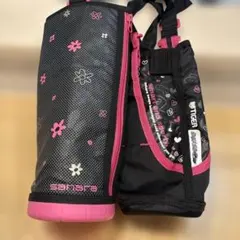 TIGER SAHARA 水筒カバー ポーチ ブラック ピンクのサムネイル