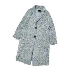 ZARA レディース ウール 厚手ロングニットコート 2308152