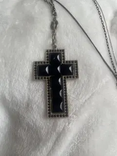 シルバー スタッツ クロス y2k grunge 3連