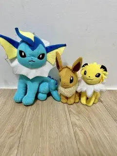 ポケモン ぬいぐるみ 3体セット イーブイ サンダース シャワーズ まとめ売り