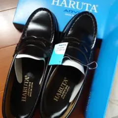 ハルタローファー黒23.5EE◆HARUTAブラック23 1/2EE