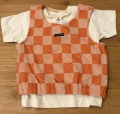 MY LITTLE WONDER チェック柄Tシャツ 2点セット 100cmのサムネイル