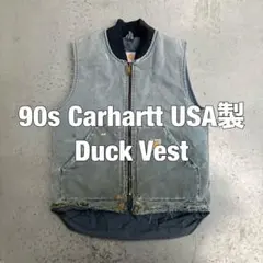 カーハート ダックベスト ブラウン M 80's 腰ゴム 初期型 USA製 - メルカリ