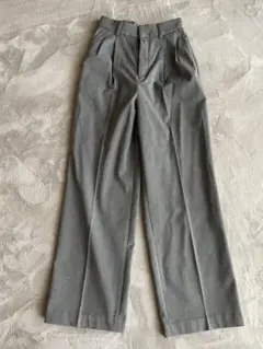 GLOBAL WORK グローバルワーク　グレー ワイドストレートパンツ XS