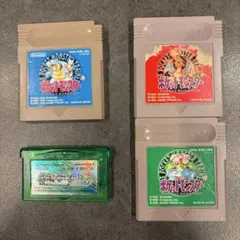ポケットモンスター 赤・緑・青 エメラルド　ゲームソフト　ポケモン