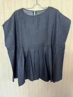 ノースリーブデニム風チュニック