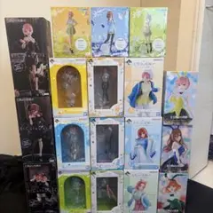 五等分の花嫁　一花、三玖、四葉　フィギュア18体セット
