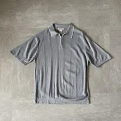 90s Pierre Cardin hulf zip s/s knit teeのサムネイル