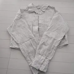 ストライプ コットン 長袖シャツ