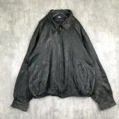 00s TOMMY HILFIGER【XL】短丈 レザージャケット/ヴィンテージ
