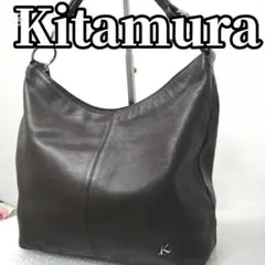 人気サイズ【極美品】Kitamura ブラウン ワンショルダーバッグ