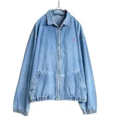 超希少&XLサイズ!VTG 80’sポロラルフローレンデニムスイングトップUSAのサムネイル