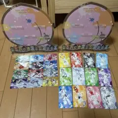 【超豪華フルコンプ】カラフルピーチTカード全12種カードケース12個スタンド2個