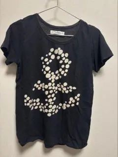 Caliner/カリネ　半袖 Tシャツ アンカー柄 ブラック M