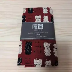 カットクロス　ドビー　招き猫　和柄　約110cm×50cm