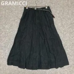 GRAMICCI リネン FOLSOM SKIRT 黒のサムネイル