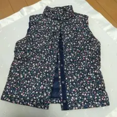 size150（12-14）極美品 ポロラルフローレン 花柄ダウンベスト
