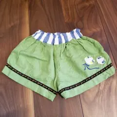 プチジャム　ショートパンツ　グリーン　80cm