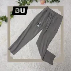 美品❗️ GU スヌーピー もこもこ フリースパンツSサイズ グレー ルームウェア