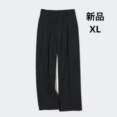 【新品】タックワイドパンツ 09 BLACK丈長め75cm