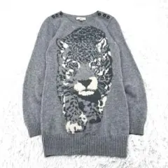 STELLA McCARTNEY レオパード柄 ニット カシミヤ シルク M