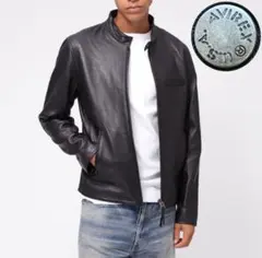 極美品 XLサイズ AVIREX【WEB&DEPOT限定】ラムレザー ライダース