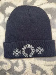 CHROME HEARTS ニット帽 ビーニー ネイビーのサムネイル