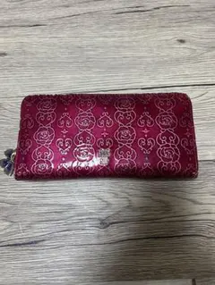 未使用✨】アナスイ 付属品完備 ローズ 三つ折り財布 レザー サーモン