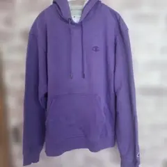 Champion プルオーバー パーカー パープル S