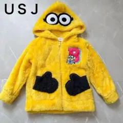 ユニバ USJ ミニオン ボアパーカー もこもこ フルジップ フリース