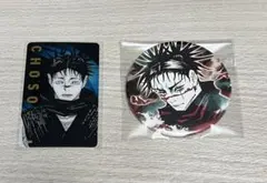 呪術廻戦展 箔押しクリアカード コレクション缶バッジ 脹相