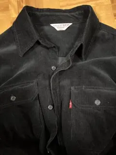 Levi’s RED TAB ブラック 黒 コーデュロイ シャツ L