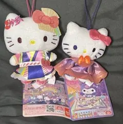 キティちゃん キティ ハローキティ ぬいぐるみ マスコット 2種セット