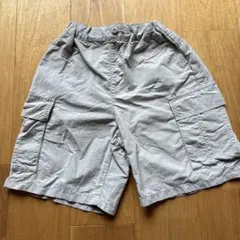 GU キッズ　グレー　カーゴハーフパンツ　120cm