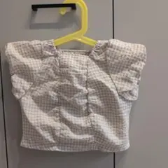 プティマイン　ギンガムチェック　ブラウス　80cm