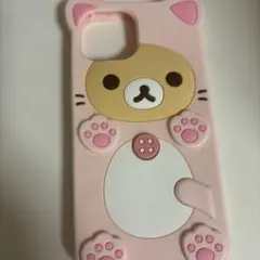 コリラックマ iPhone15ケース ピンク