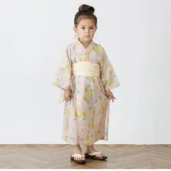 プティマイン レモン柄浴衣 110サイズ