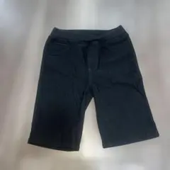 黒 ハーフパンツ ゴムウエスト