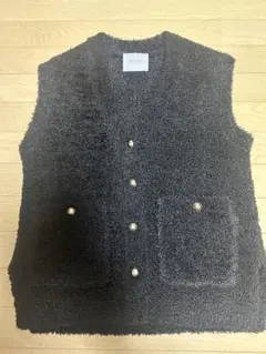 rinrin様専用　UNFILOボアニットベストブラック