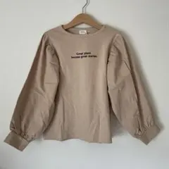ZARA 128 130 長袖　カットソー　Ｔシャツ　ベージュ