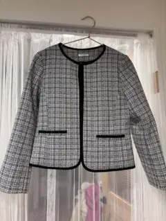 ツイード風チェックジャケット