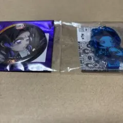 鬼滅の刃　しのぶ　缶バッジ　キーホルダー　2点セット