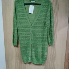 GLACIER 緑 カーディガン Lサイズ