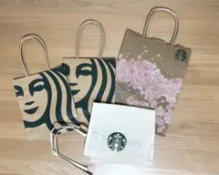 【2025桜袋】スターバックス ショッピングバッグ とギフト袋セット