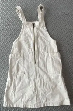 GU デニムフロントジップサロペットスカート120～130cm