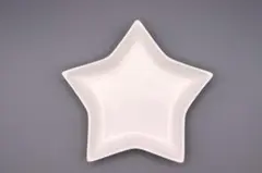 星型 プレート 白 陶器 2枚セット 取り皿 アクセサリートレイ