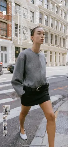 ZARA ソフトボンバージャケット