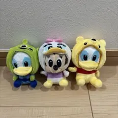 ミニーマウス、ドナルドダック ぬいぐるみセット