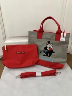 オレボレブラ アルベロベロ ぶたさん アップリケ刺繍 2way バッグ
