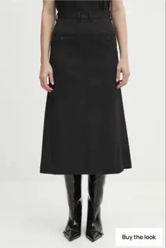 MM6 Maison Margiela ロングスカート ブラック 40のサムネイル